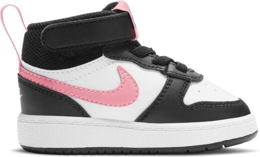 Nike Court Borough Mid 2 schoenen voor baby's peuters Zwart