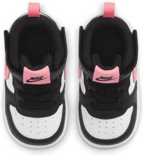 Nike Court Borough Mid 2 schoenen voor baby's peuters Zwart