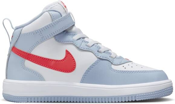 Nike Force 1 Mid EasyOn kleuterschoenen Blauw