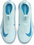 Nike Jr. Mercurial Superfly 10 Academy high top voetbalschoenen voor kleuters kids (turf) Blauw - Thumbnail 4