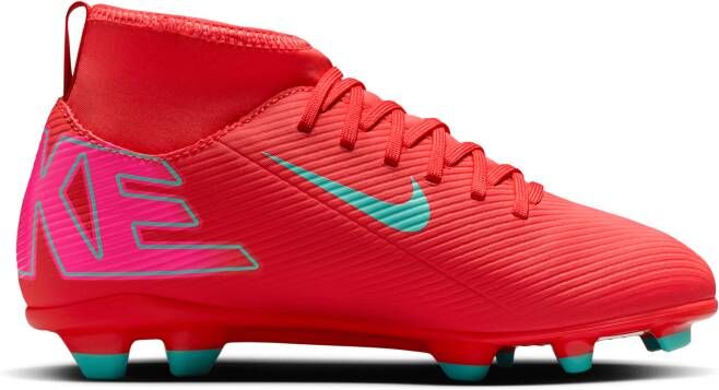 Nike Jr. Mercurial Superfly 10 Club high-top voetbalschoenen voor kleuters kids (meerdere ondergronden) Rood