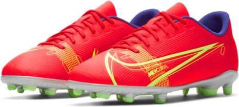 Nike Jr. Mercurial Vapor 14 Club FG MG Voetbalschoen voor kleuters kids (meerdere ondergronden) Rood