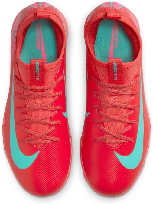 Nike Jr. Mercurial Vapor 16 Academy low top voetbalschoenen voor kleuters kids (turf) Rood