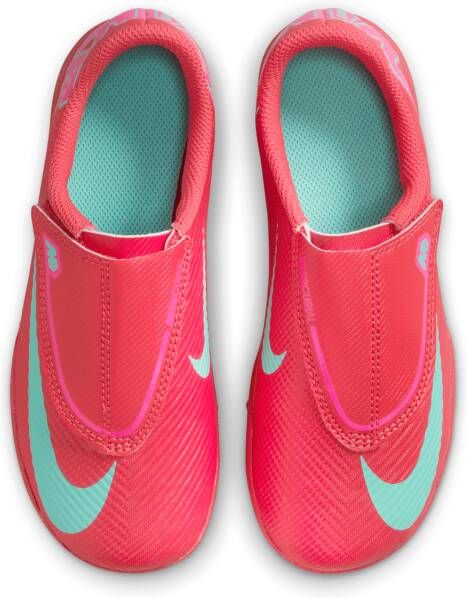 Nike Jr. Mercurial Vapor 16 Club low-top voetbalschoenen voor kleuters (turf) Rood