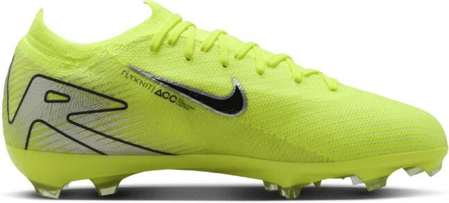 Nike Jr. Mercurial Vapor 16 Pro low-top voetbalschoenen voor kleuters kids (stevige ondergrond) Geel