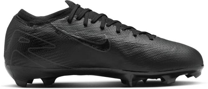 Nike Jr. Mercurial Vapor 16 Pro low-top voetbalschoenen voor kleuters kids (stevige ondergrond) Zwart