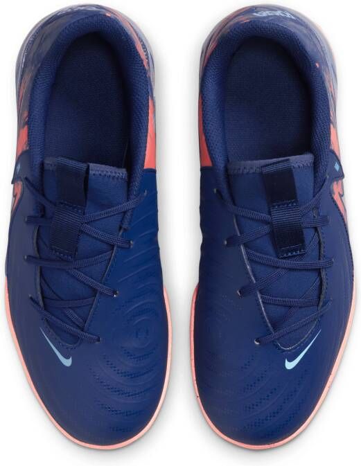 Nike Jr. Phantom GX 2 Academy 'Erling Haaland' low-top voetbalschoenen voor kids (turf) Blauw