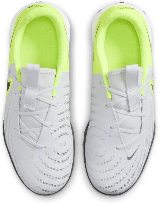 Nike Jr. Phantom GX 2 Academy voetbalschoenen voor kleuters kids (turf) Grijs