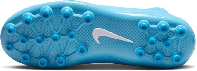 Nike Jr. Phantom Luna 2 Academy high-top voetbalschoenen voor kleuters kids (kunstgras) Blauw