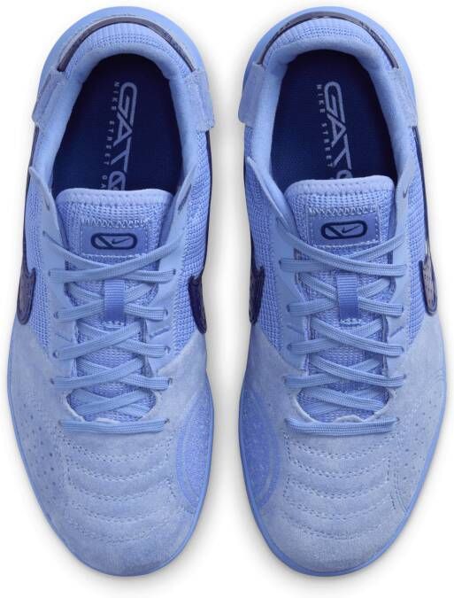 Nike Jr. Streetgato low top voetbalschoenen voor kleuters kids Blauw