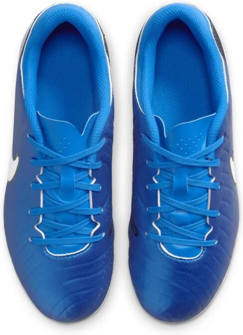 Nike Jr. Tiempo Legend 10 Academy low-top voetbalschoenen voor kleuters kids (meerdere ondergronden) Blauw