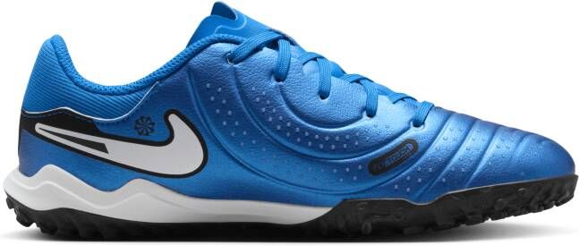 Nike Jr. Tiempo Legend 10 Academy low-top voetbalschoenen voor kleuters kids (turf) Blauw