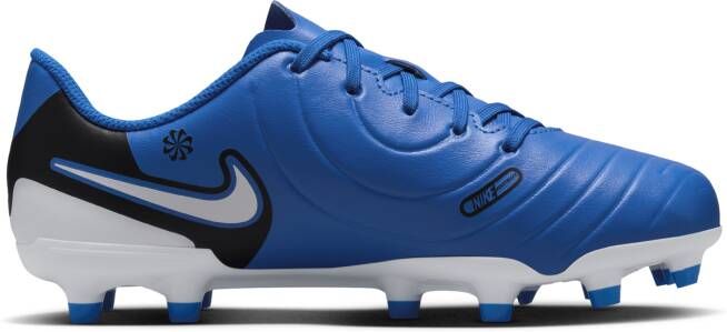 Nike Jr. Tiempo Legend 10 Club low top voetbalschoenen voor kleuters kids (meerdere ondergronden) Blauw