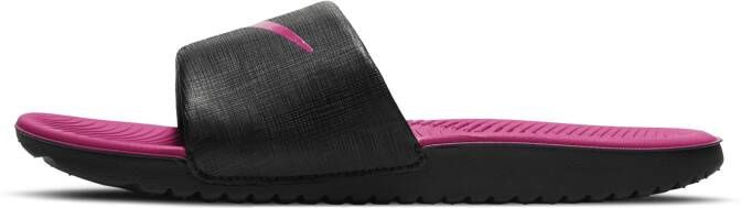 Nike Kawa Slipper kleuters kids Zwart