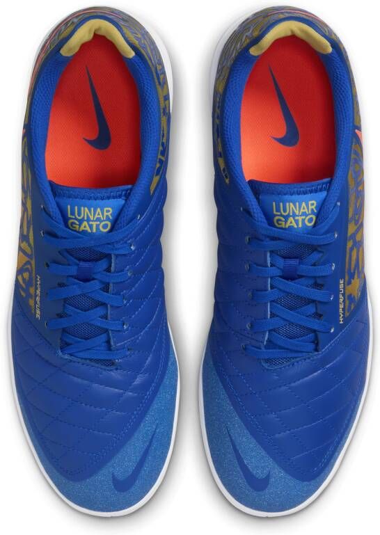 Nike Lunargato 2 IC low-top voetbalschoenen Blauw