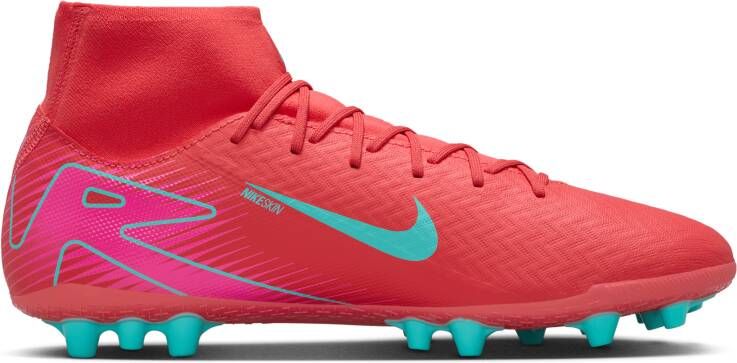 Nike Mercurial Superfly 10 Academy high-top voetbalschoenen (kunstgras) Rood