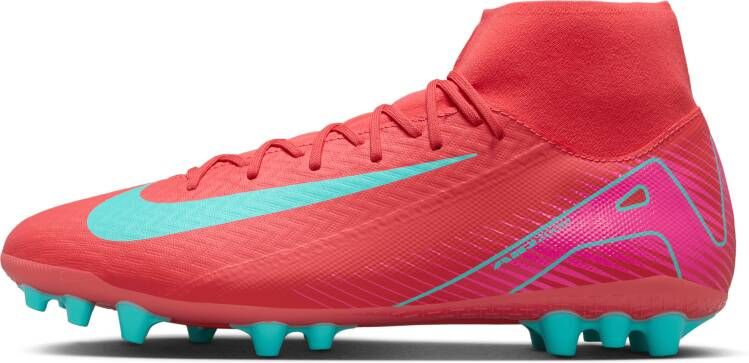 Nike Mercurial Superfly 10 Academy high-top voetbalschoenen (kunstgras) Rood