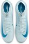 Nike Zoom Mercurial Superfly 10 Academy Gras Kunstgras Voetbalschoenen (MG) Lichtblauw Blauw - Thumbnail 5