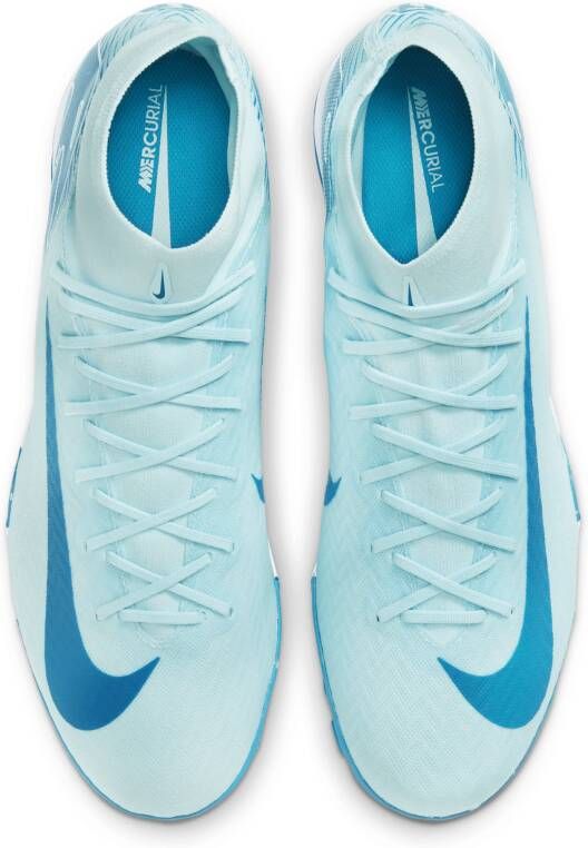 Nike Mercurial Superfly 10 Academy high-top voetbalschoenen (turf) Blauw