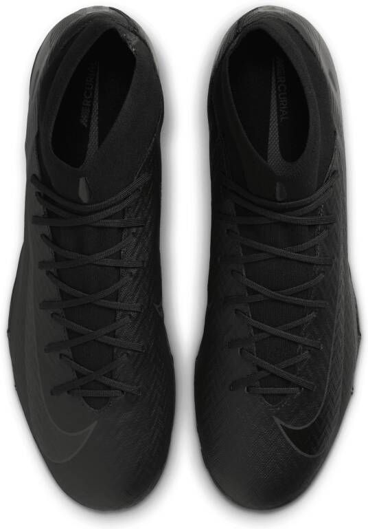 Nike Mercurial Superfly 10 Academy high-top voetbalschoenen (turf) Zwart