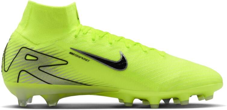 Nike Mercurial Superfly 10 Elite AG-Pro high-top voetbalschoenen Geel