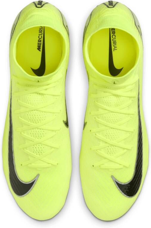 Nike Mercurial Superfly 10 Elite high top voetbalschoenen (stevige ondergrond) Geel