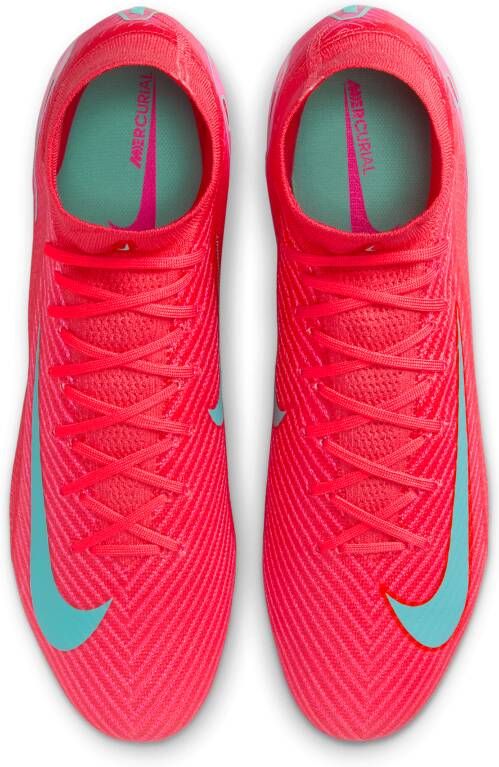 Nike Mercurial Superfly 10 Elite high top voetbalschoenen (stevige ondergrond) Rood