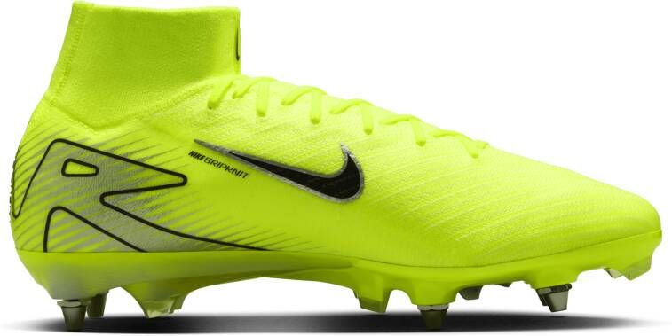 Nike Mercurial Superfly 10 Elite SG-Pro high top voetbalschoenen Geel