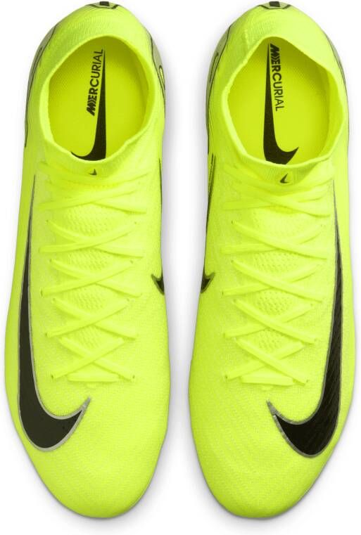 Nike Mercurial Superfly 10 Elite SG-Pro high top voetbalschoenen Geel