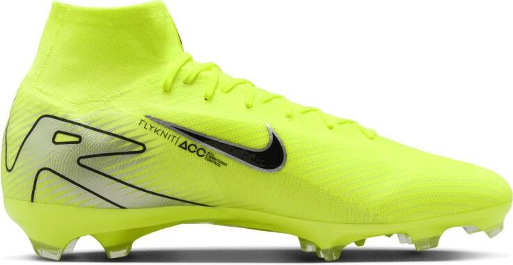 Nike Mercurial Superfly 10 Pro high-top voetbalschoenen (stevige ondergrond) Geel