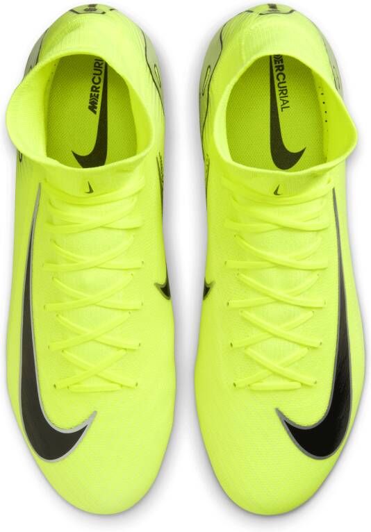 Nike Mercurial Superfly 10 Pro high-top voetbalschoenen (stevige ondergrond) Geel