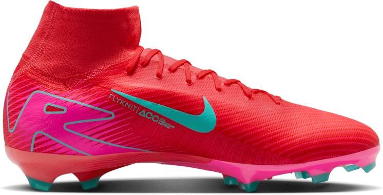 Nike Mercurial Superfly 10 Pro high-top voetbalschoenen (stevige ondergrond) Rood