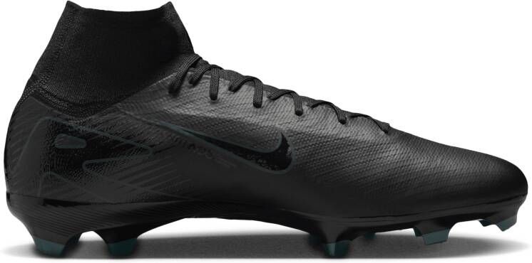 Nike Mercurial Superfly 10 Pro high-top voetbalschoenen (stevige ondergrond) Zwart