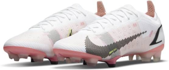 Nike Mercurial Vapor 14 Elite Gras Voetbalschoenen (FG) Wit Zwart