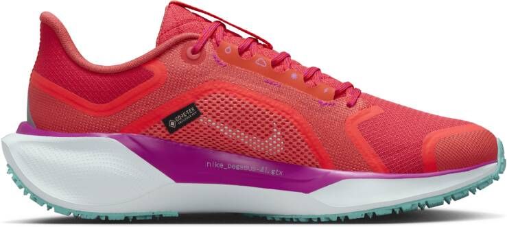 Nike Pegasus 41 GORE-TEX waterdichte hardloopschoenen voor dames (straat) Rood