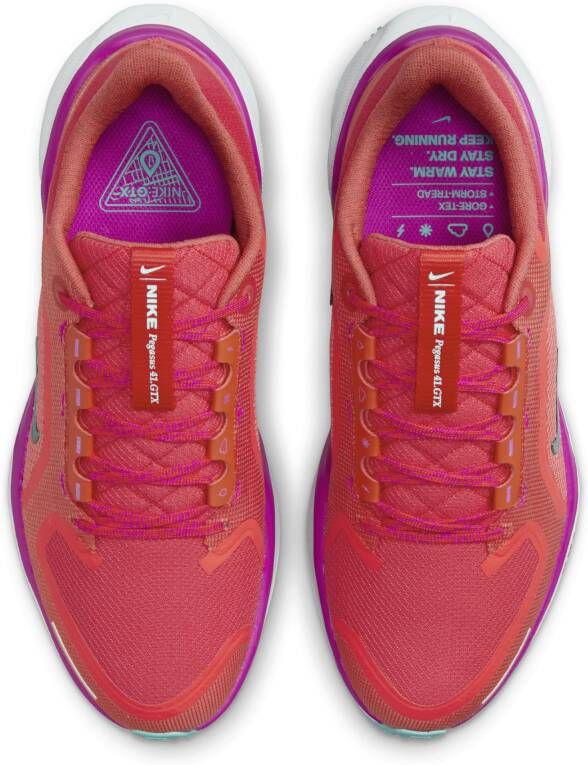 Nike Pegasus 41 GORE-TEX waterdichte hardloopschoenen voor dames (straat) Rood