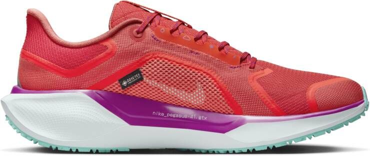 Nike Pegasus 41 GORE-TEX waterdichte hardloopschoenen voor heren (straat) Rood