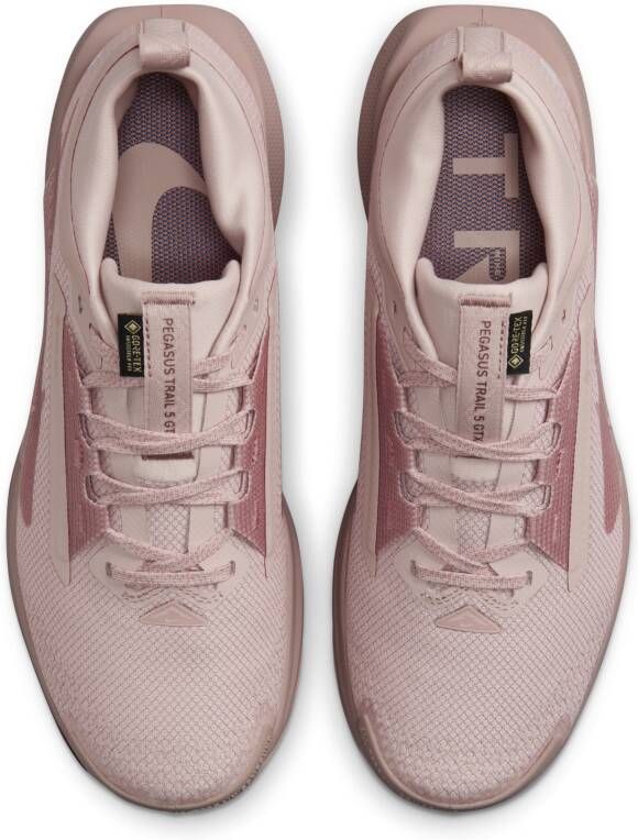 Nike Pegasus Trail 5 GORE-TEX waterdichte trailrunningschoenen voor dames Roze