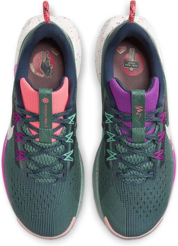 Nike Pegasus Trail 5 trailrunningschoenen voor dames Blauw