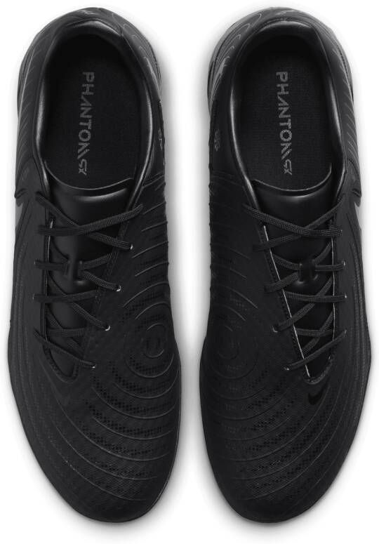 Nike Phantom GX 2 Academy low-top voetbalschoenen (turf) Zwart