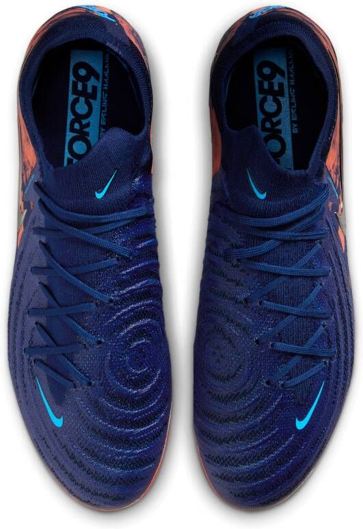 Nike Phantom GX 2 Elite 'Erling Haaland' low-top voetbalschoenen (stevige ondergrond) Blauw