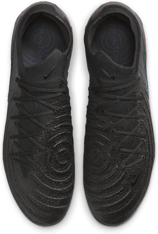 Nike Phantom GX 2 Elite low-top voetbalschoenen (stevige ondergrond) Zwart