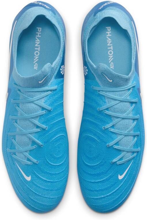 Nike Phantom GX 2 Pro low-top voetbalschoenen (stevige ondergrond) Blauw