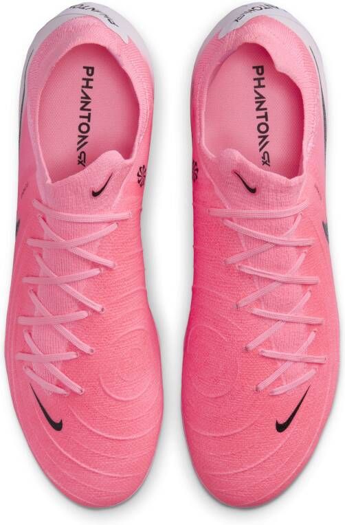 Nike Phantom GX 2 Pro low-top voetbalschoenen (stevige ondergrond) Roze