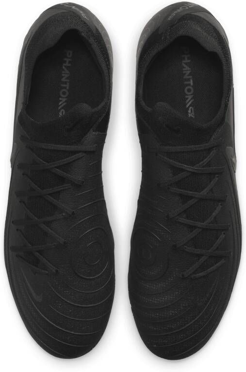 Nike Phantom GX 2 Pro low-top voetbalschoenen (stevige ondergrond) Zwart