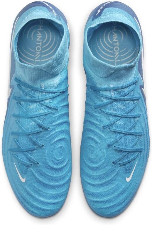 Nike Phantom Luna 2 Elite high-top voetbalschoenen (stevige ondergrond) Blauw