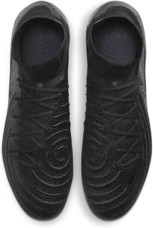 Nike Phantom Luna 2 Elite high-top voetbalschoenen (stevige ondergrond) Zwart