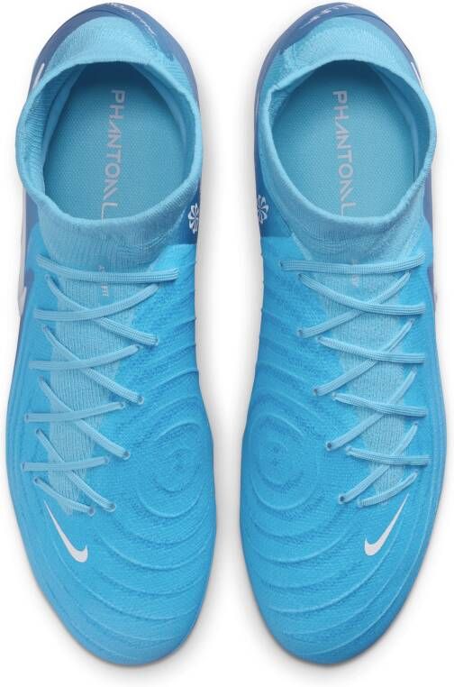 Nike Phantom Luna 2 Pro high-top voetbalschoenen (stevige ondergrond) Blauw