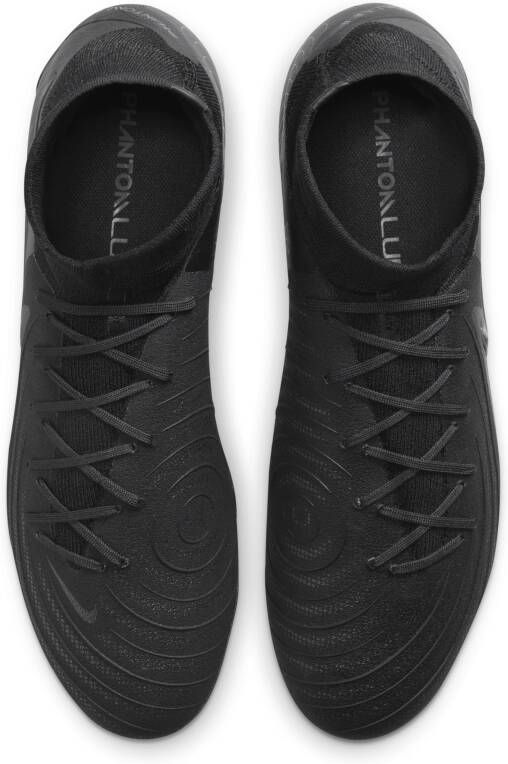 Nike Phantom Luna 2 Pro high-top voetbalschoenen (stevige ondergrond) Zwart