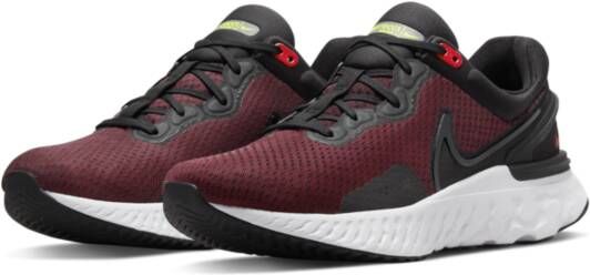 Nike React Miler 3 Hardloopschoenen voor heren(straat) Zwart